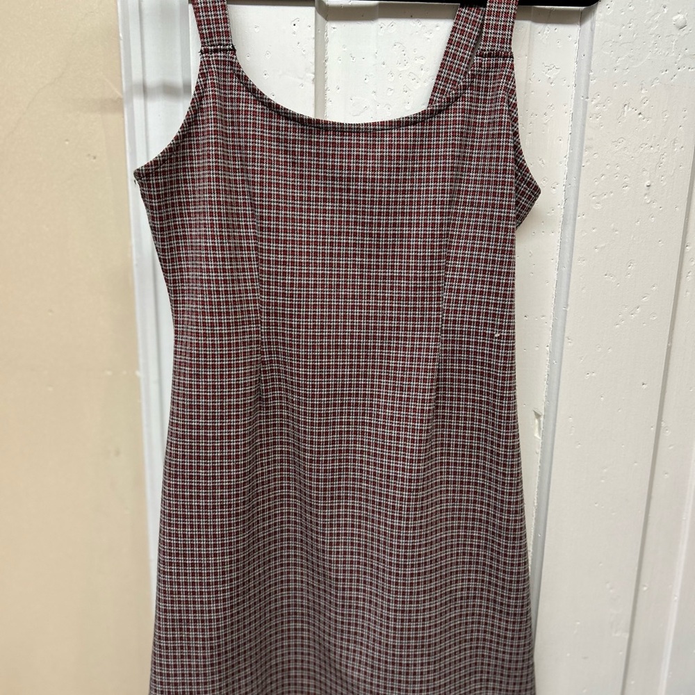 Forever 21 Red and Black Checkered Mini Dress